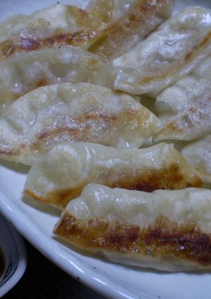 ツナ、新玉葱の餃子　ポン酢でサッパリと-レシピのメイン写真