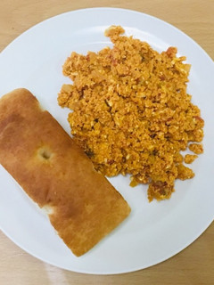 梨ンダブルジ(梨のスパイス炒り卵)-レシピのメイン写真