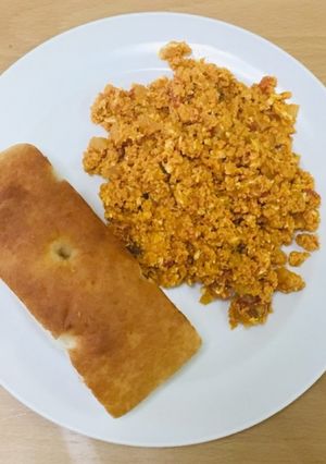 梨ンダブルジ(梨のスパイス炒り卵)-レシピのメイン写真