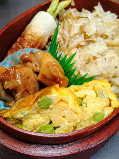 秋の松茸ご飯弁当-レシピのメイン写真