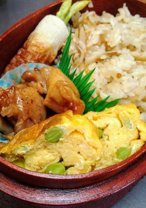 秋の松茸ご飯弁当-レシピのメイン写真