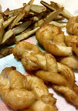 三つ編み ささみ 鳥唐揚げ-レシピのメイン写真