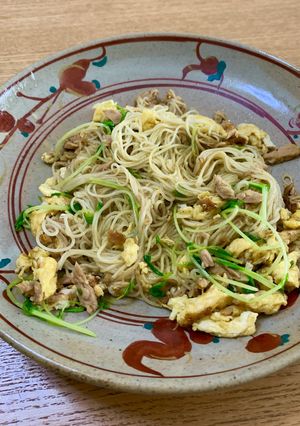 カレー風味スパイシーそうめんチャンプルー-レシピのメイン写真