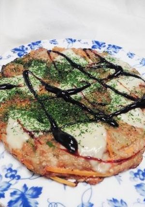 千切り野菜の味噌お焼き-レシピのメイン写真