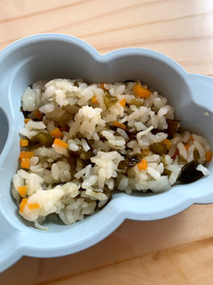 しらすとわかめの炊き込みご飯*離乳食後期-レシピのメイン写真