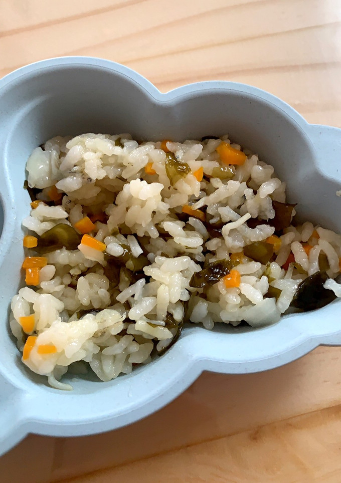 しらすとわかめの炊き込みご飯＊離乳食後期-レシピのメイン写真