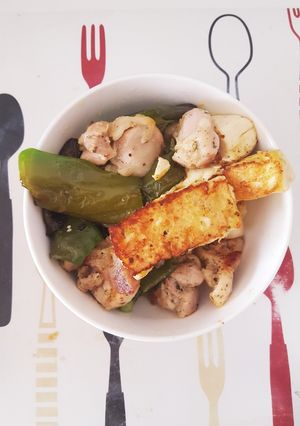 豆腐と鶏肉のオリーブ焼き-レシピのメイン写真