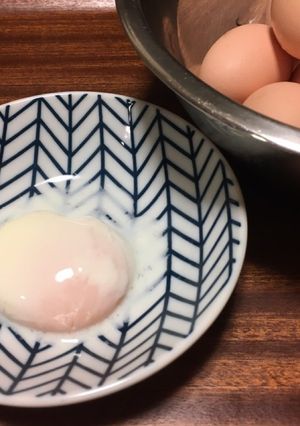 温泉たまごを作り置き☆買いたての卵で-レシピのメイン写真