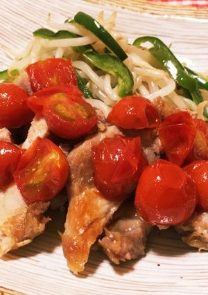 トンテキトマトハチミツソースかけ-レシピのメイン写真