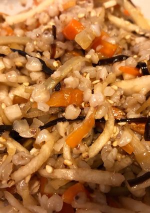 そば米と根菜の醤油漬け-レシピのメイン写真