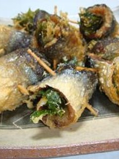 塩秋刀魚の梅シソ巻き^^-レシピのメイン写真