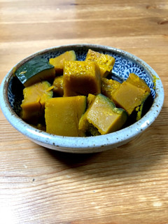 レンジでかぼちゃの煮物-レシピのメイン写真