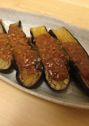 レンジde時短!簡単!なす田楽!-レシピのメイン写真