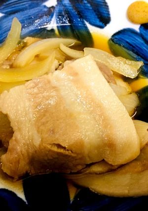 ご飯にかけて！豚バラと玉ねぎのうま煮！-レシピのメイン写真