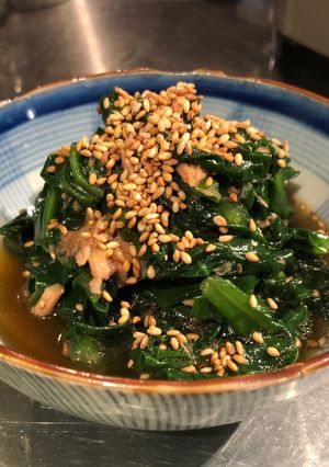 つるむらさきとツナの酢の物-レシピのメイン写真