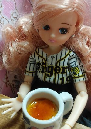 リカちゃん♡野球シリーズꕤプリン(簡単)-レシピのメイン写真