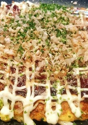 うどんをリメイク お好み焼き-レシピのメイン写真