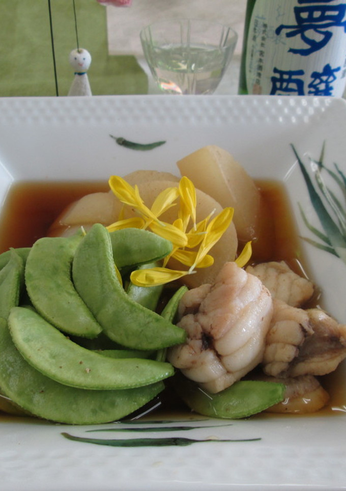 つる豆とアンコウ、大根の煮物-レシピのメイン写真