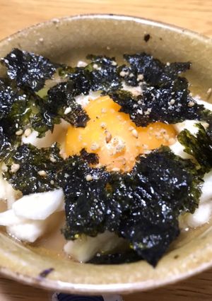 おつまみにも♪長芋と卵黄の華風和え-レシピのメイン写真