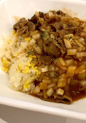 レンジで5分!カレールーでハヤシライス!-レシピのメイン写真