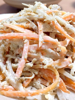 お弁当にも!給食再現、簡単ごぼうサラダ☆-レシピのメイン写真