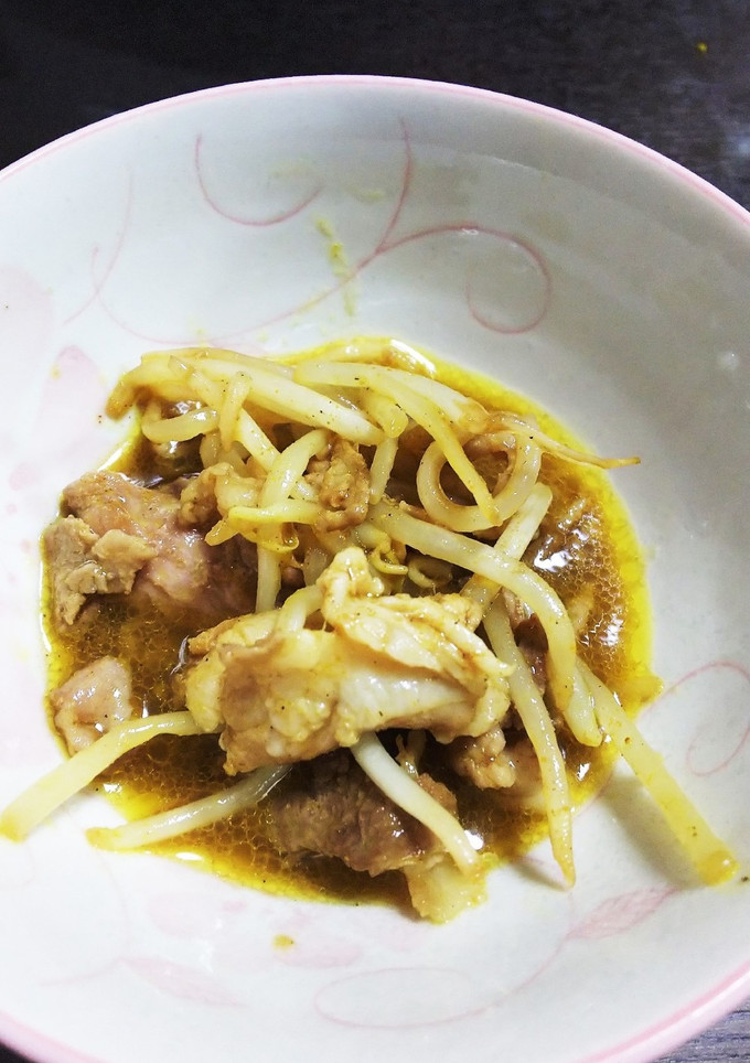 豚肉ともやしのカレー炒め-レシピのメイン写真