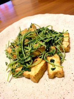 豆苗のカレー炒め-レシピのメイン写真