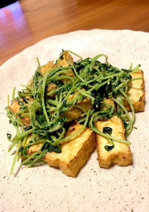 豆苗のカレー炒め-レシピのメイン写真