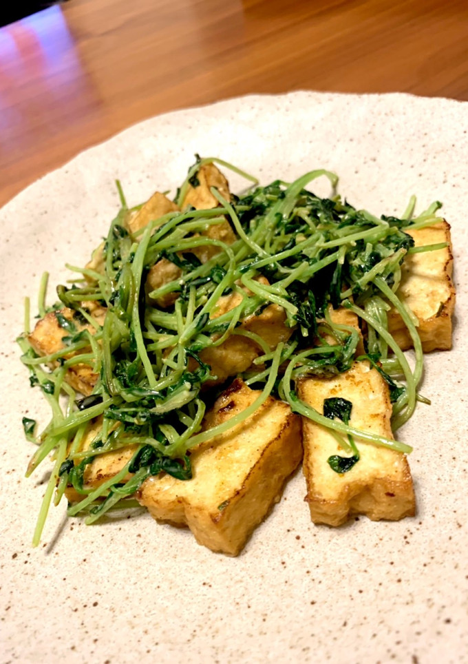 豆苗のカレー炒め-レシピのメイン写真