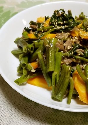 空心菜の炒め物-レシピのメイン写真