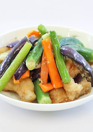 あなごと夏野菜の甘辛煮-レシピのメイン写真