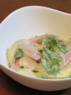 ハムとセロリのわさびマヨサラダ-レシピのメイン写真