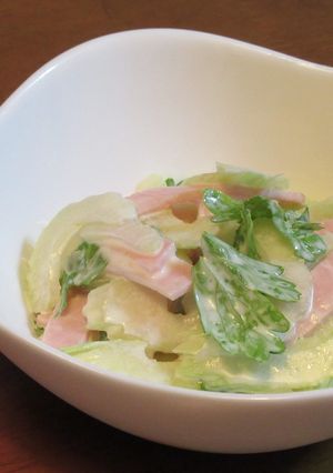 ハムとセロリのわさびマヨサラダ-レシピのメイン写真