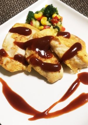 鶏むね肉のチキンピカタ-レシピのメイン写真