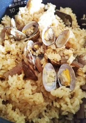 ごはんもの：あさりの炊き込みごはん-レシピのメイン写真