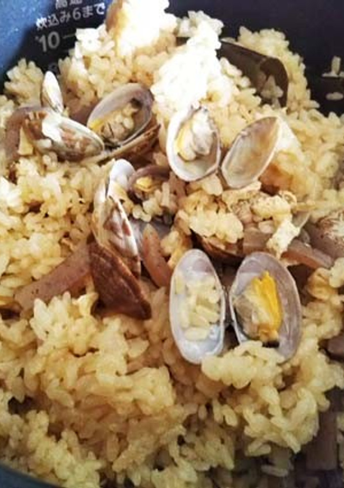 ごはんもの：あさりの炊き込みごはん-レシピのメイン写真