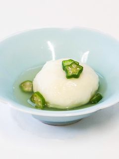 やまいもボールのオクラあんかけ-レシピのメイン写真