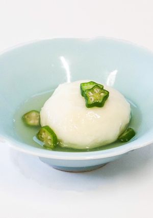 やまいもボールのオクラあんかけ-レシピのメイン写真