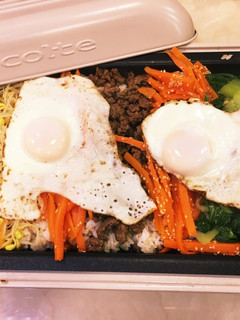 ホットプレートだけで作るおこげビビンバ-レシピのメイン写真