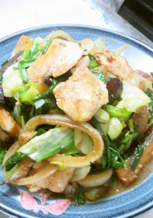塩麹漬けの鶏胸肉と余りもの野菜の炒め物-レシピのメイン写真