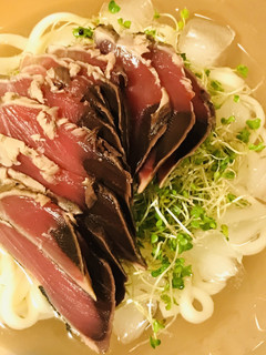かつおのたたき活用●冷製スプラウトうどん-レシピのメイン写真