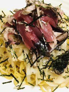 かつおのたたき活用●ポン酢やきそば-レシピのメイン写真