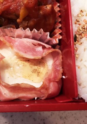 ベーコン卵-レシピのメイン写真