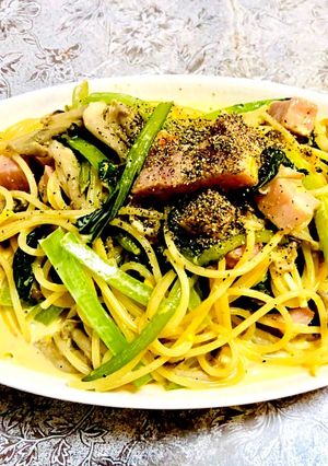 ずぼらの簡単10分全卵カルボナーラ-レシピのメイン写真