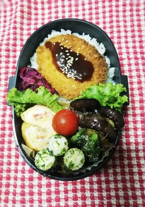 高校男子弁当♡コロッケ丼～9/6-レシピのメイン写真