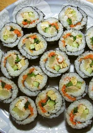 韓国風海苔巻（キムパプ） 基本-レシピのメイン写真
