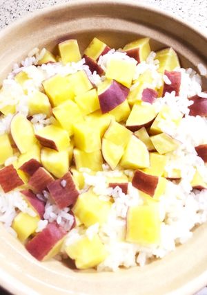 土鍋ご飯　簡単　いもご飯-レシピのメイン写真