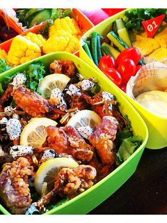 お弁当に☆手羽中のチューリップから揚げ-レシピのメイン写真