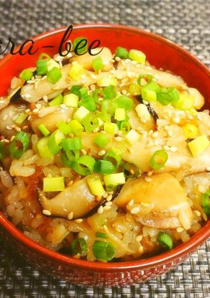モチモチ幸せ♡きのこ鶏ごぼう中華おこわ-レシピのメイン写真