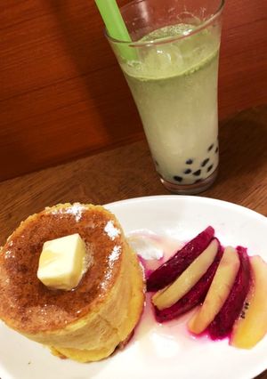 青汁タピオカ豆乳♪-レシピのメイン写真